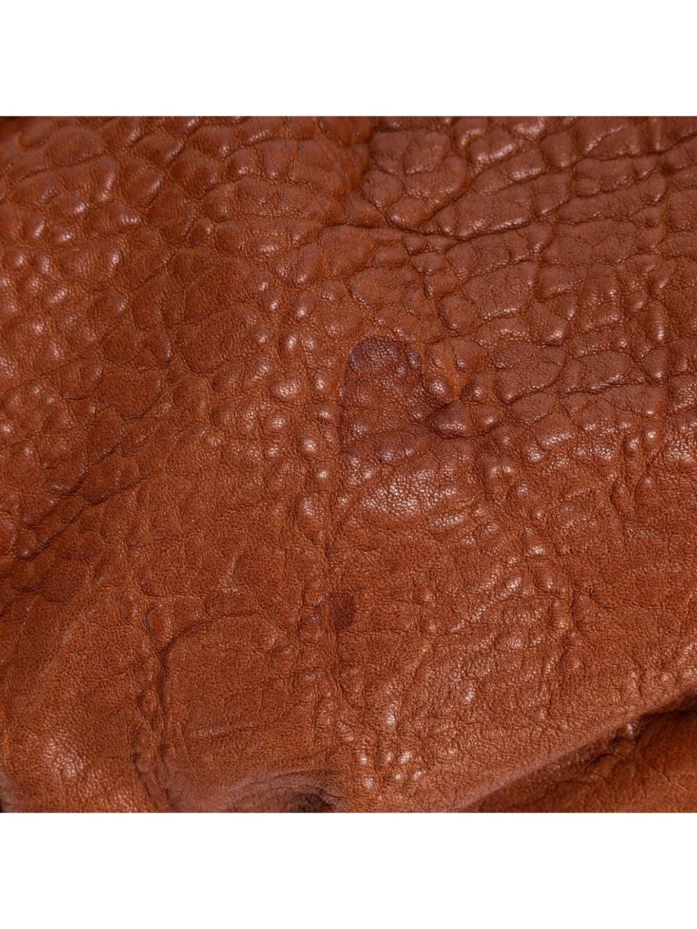 Fendi Small Hobo Tan Textured Leather